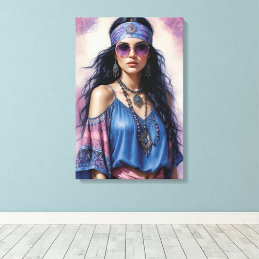 Boho Beauty Canvas Afdruk (Insitu (Houten vloer))