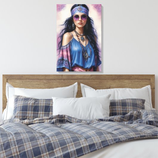 Boho Beauty Canvas Afdruk (Insitu (Slaapkamer))