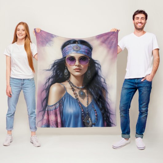 Boho Beauty Fleece Deken (In situ)