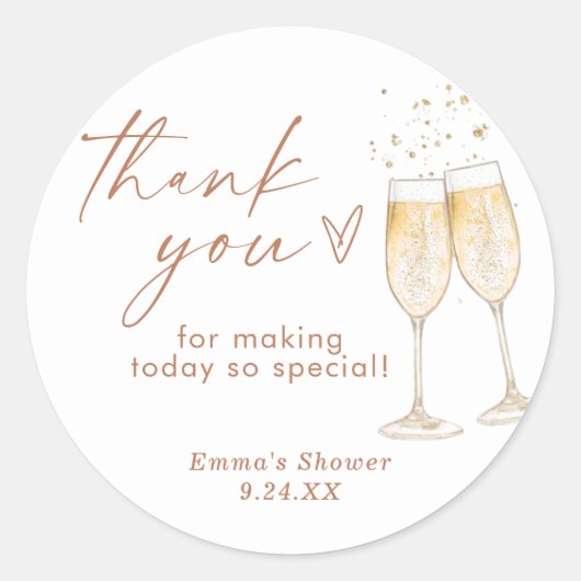 Boho bedank sticker (Voorkant)