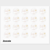 Boho bedank sticker | Brunch & bubbels (Vel)
