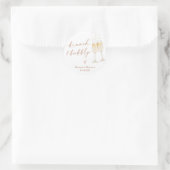 Boho bedank sticker | Brunch & bubbels (Tas)