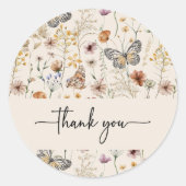 Boho Bedankt Sticker (Voorkant)