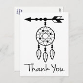 Boho Bedankt voor je dromen Catcher Native America Briefkaart (Voorkant / Achterkant)