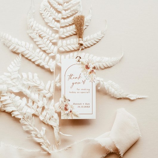 Boho - Bedankt voor je keuze Cadeaulabel