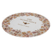 Boho Bee Waterverf Floral Custom Snijplank (Hoek)