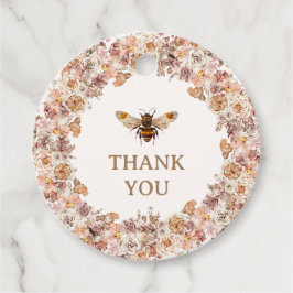 Boho Bee Waterverf Wilde Baby shower Bedankjes Labels