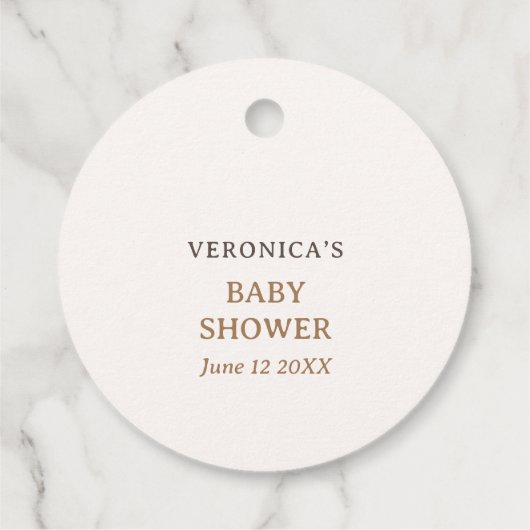 Boho Bee Waterverf Wilde Baby shower Bedankjes Labels (Achterkant)