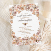 Boho Bee Waterverf Wilde Baby shower Kaart
