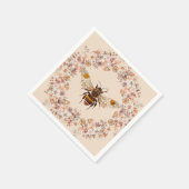 Boho Bee Waterverf Wildflower Servet (Hoek)