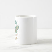 Boho Bee Wild en vrije bloemen Koffiemok (Center)