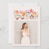 Boho beemdweilen foto Sweet 16 Kaart (Achterkant)