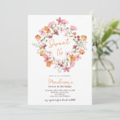 Boho beemdweilen foto Sweet 16 Kaart (Staand voorkant)