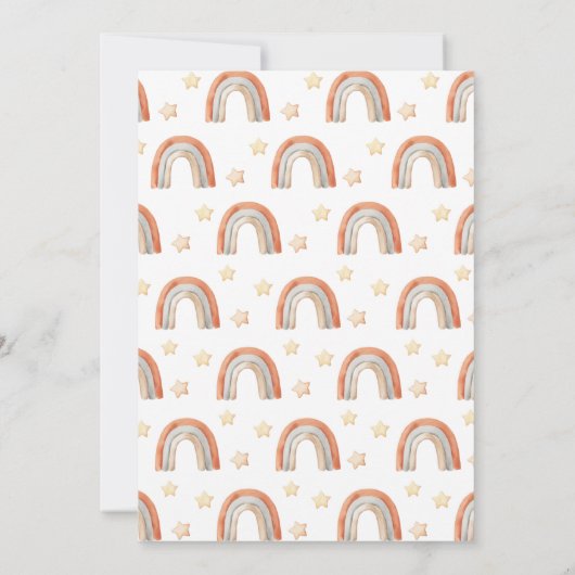 Boho Beer Baby shower | BABY BEER Kaart (Achterkant)