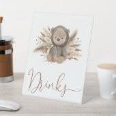 Boho Beer Baby shower Drinken Reclamebord Met Voetstuk (Insitu)