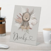 Boho Beer Baby shower Drinken Reclamebord Met Voetstuk (Insitu)