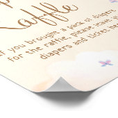 Boho Beer Baby shower Geslacht Neutrale Luiddel Ra Poster (Hoek)