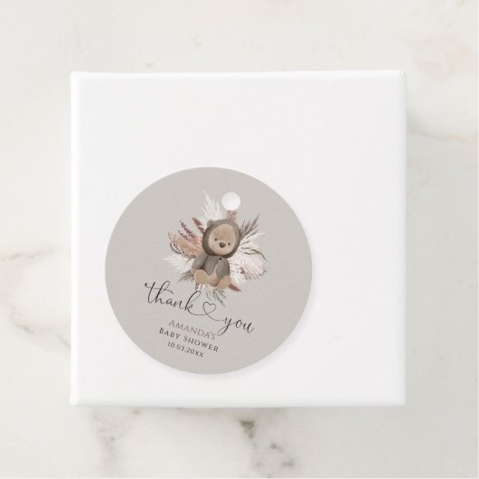 Boho Beer Baby shower Hartelijk dank Bedankjes Labels (In situ)