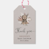 Boho Beer Baby shower Hartelijk dank Cadeaulabel (Voorkant)