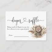 Boho Beer Baby shower Informatiekaartje (Voorkant)