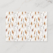 Boho Beer Baby shower Informatiekaartje (Achterkant)