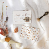 Boho Beer Baby shower Informatiekaartje