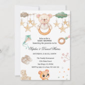 Boho Beer Baby shower Kaart (Voorkant)