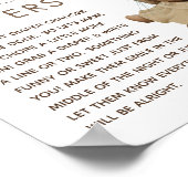 Boho Beer Baby shower 'Late Night Diaper' Poster (Hoek)