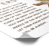 Boho Beer Baby shower 'Late Night Diaper' Poster (Hoek)