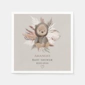 Boho Beer Baby shower Servet (Voorkant)