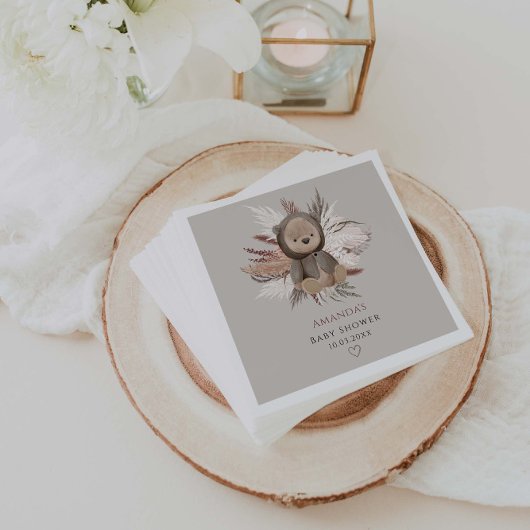 Boho Beer Baby shower Servet