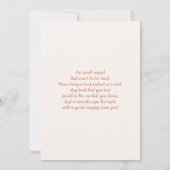 Boho Beer Baby shower Uitnodiging (Achterkant)