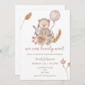 Boho beer baby shower uitnodiging (Voorkant / Achterkant)