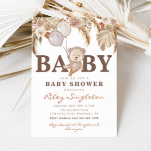 Boho Beer Baby shower Uitnodiging Beer Shower