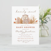 Boho Beer Baby shower Uitnodiging | Beer Shower (Staand voorkant)