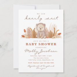 Boho Beer Baby shower Uitnodiging | Beer Shower