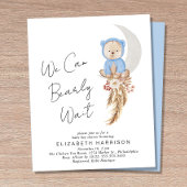 Boho Beer Barly Wait Baby Boy Shower Invitation