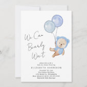 Boho Beer Barly Wait Baby Boy Shower Kaart (Voorkant)