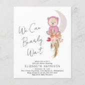 Boho Beer Barly Wait Baby Girl Shower (Voorkant)