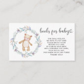 Boho-beer boeken voor baby informatiekaartje (Voorkant)