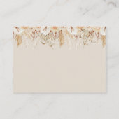 Boho Beer Book Request Baby shower Enclosure Card Informatiekaartje (Achterkant)