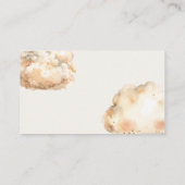 Boho Beer Luchtballon Baby shower Behuizing Kaart (Achterkant)