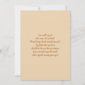 Boho Beer Mobile Baby shower Invitation Kaart (Achterkant)