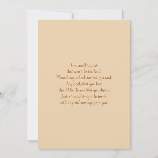 Boho Beer Mobile Baby shower Invitation Kaart (Achterkant)