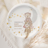 Boho Beer Moon Baby shower Dank u wel Papieren Bordje