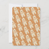 Boho Beer Moon Mobile Baby shower Invitation Kaart (Achterkant)