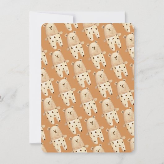 Boho Beer Moon Mobile Baby shower Invitation Kaart (Achterkant)