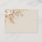 Boho Beer raad eens hoeveel Baby shower er is Visitekaartje (Achterkant)