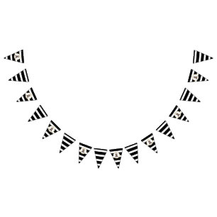 Boho Beer Stripes Baby shower Vlaggetjes