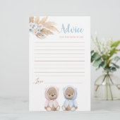 Boho Beer tweesporenadvies voor moeder om kaart te (Staand voorkant)